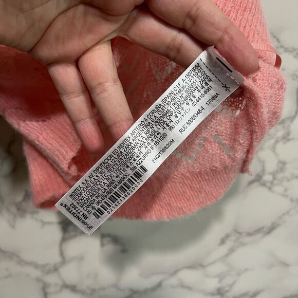 ZARA Pointelle Knit Top Size M - Picture 4 of 11